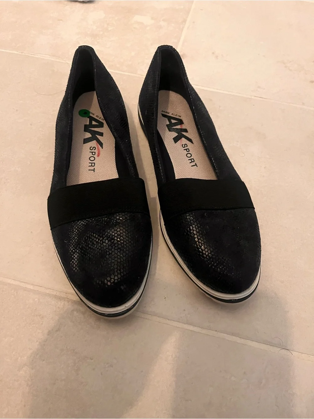 Anne Klein Sport Slip-On Sporty Loafers  blue